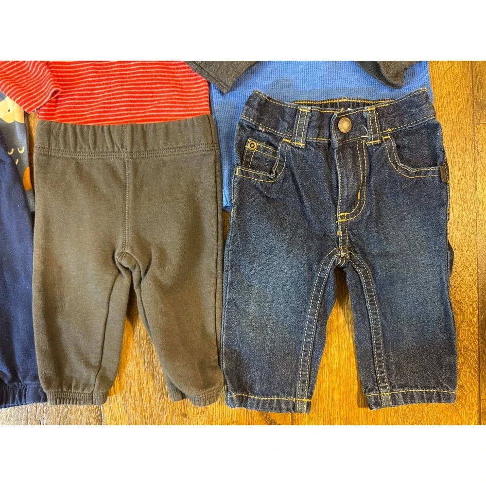 Baby Boy 3‎ Months Outfits Lot Jeans Pants Bodysuits Shirts Clothes Bodysuits